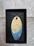 Unique Hand Crafted Cyan, Blue, Ivory and Sand Coloured Pendant