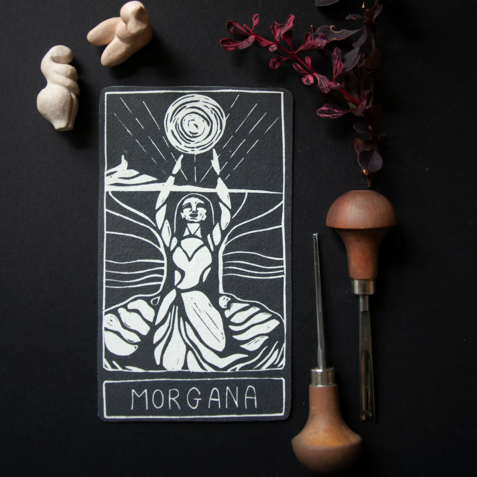 MORGANA GODDESS ALTAR CARD