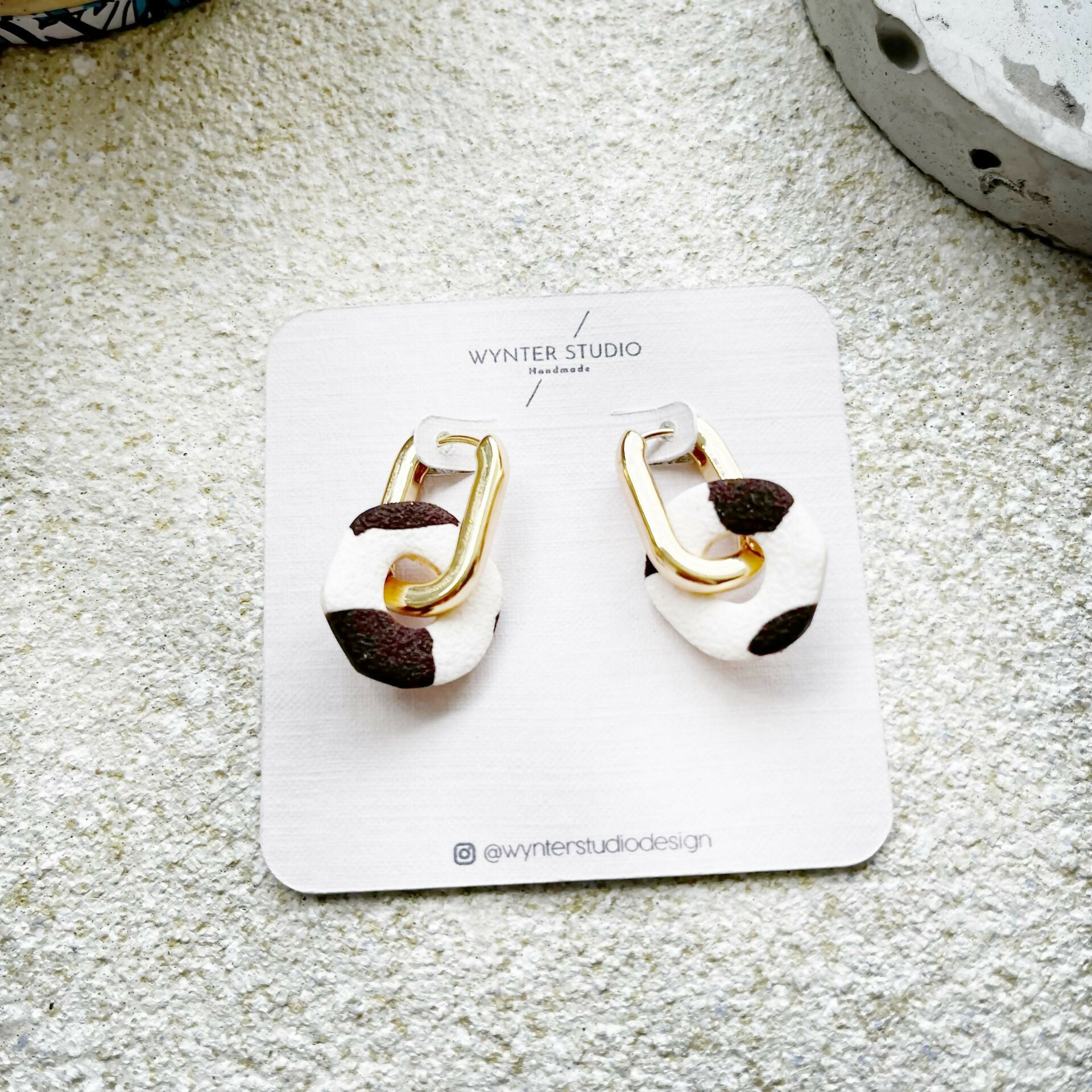 Abstract Midi Clay Earrings