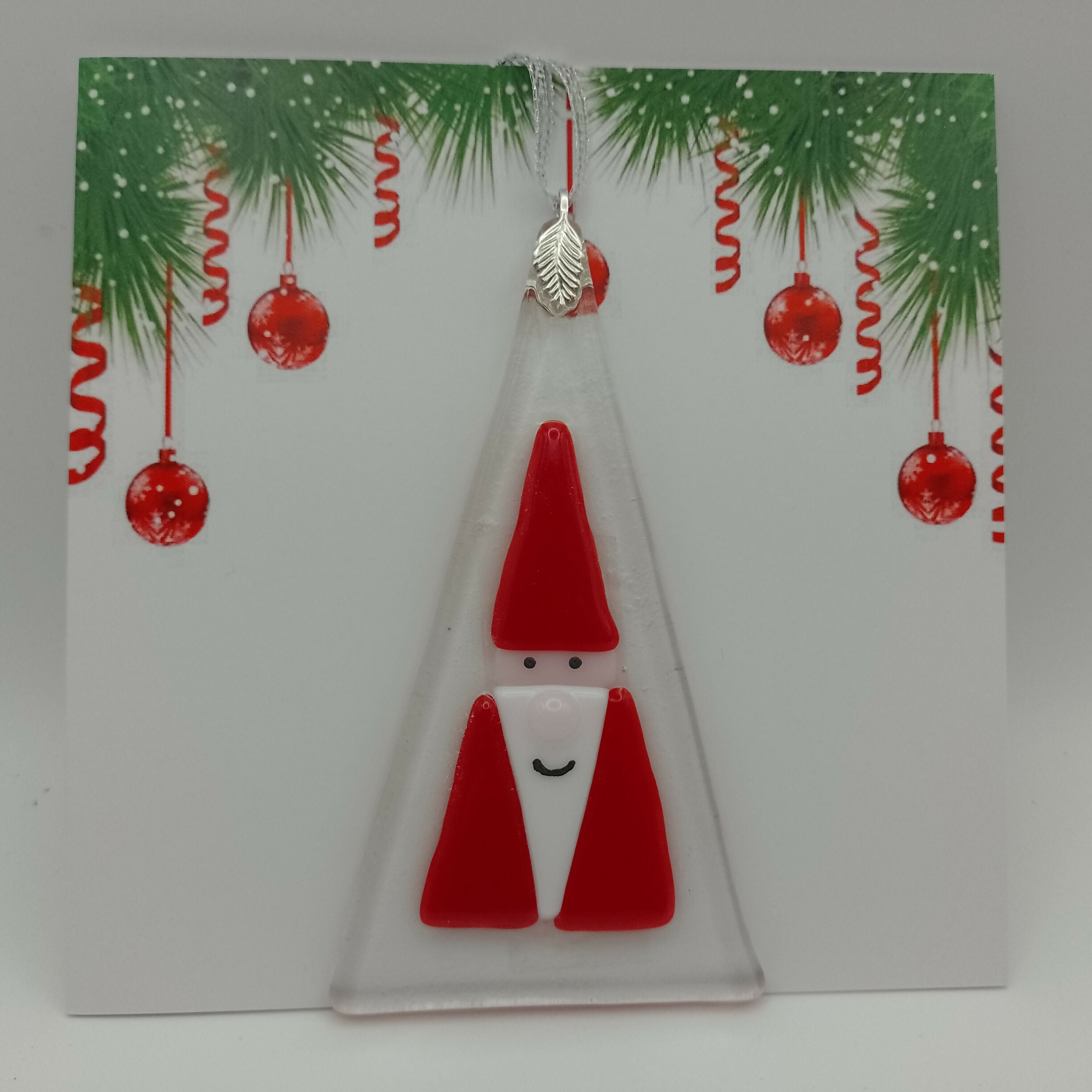 Fused Glass Christmas Card