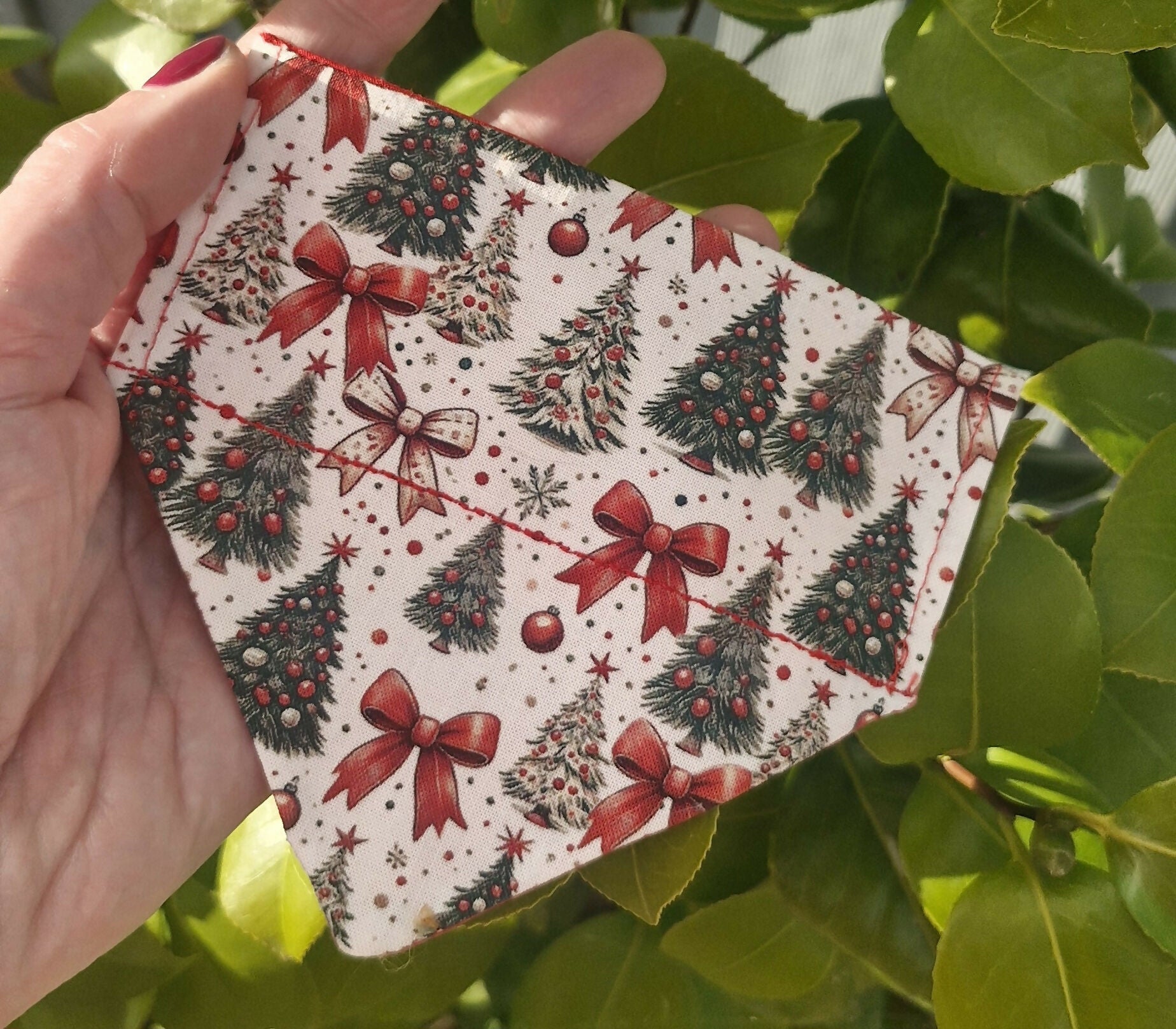Christmas Red/Green Festive Mix Dog Bandana.