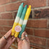 Pack of 3 Unscented Candles - Various Colours - Holders Sold Separately
