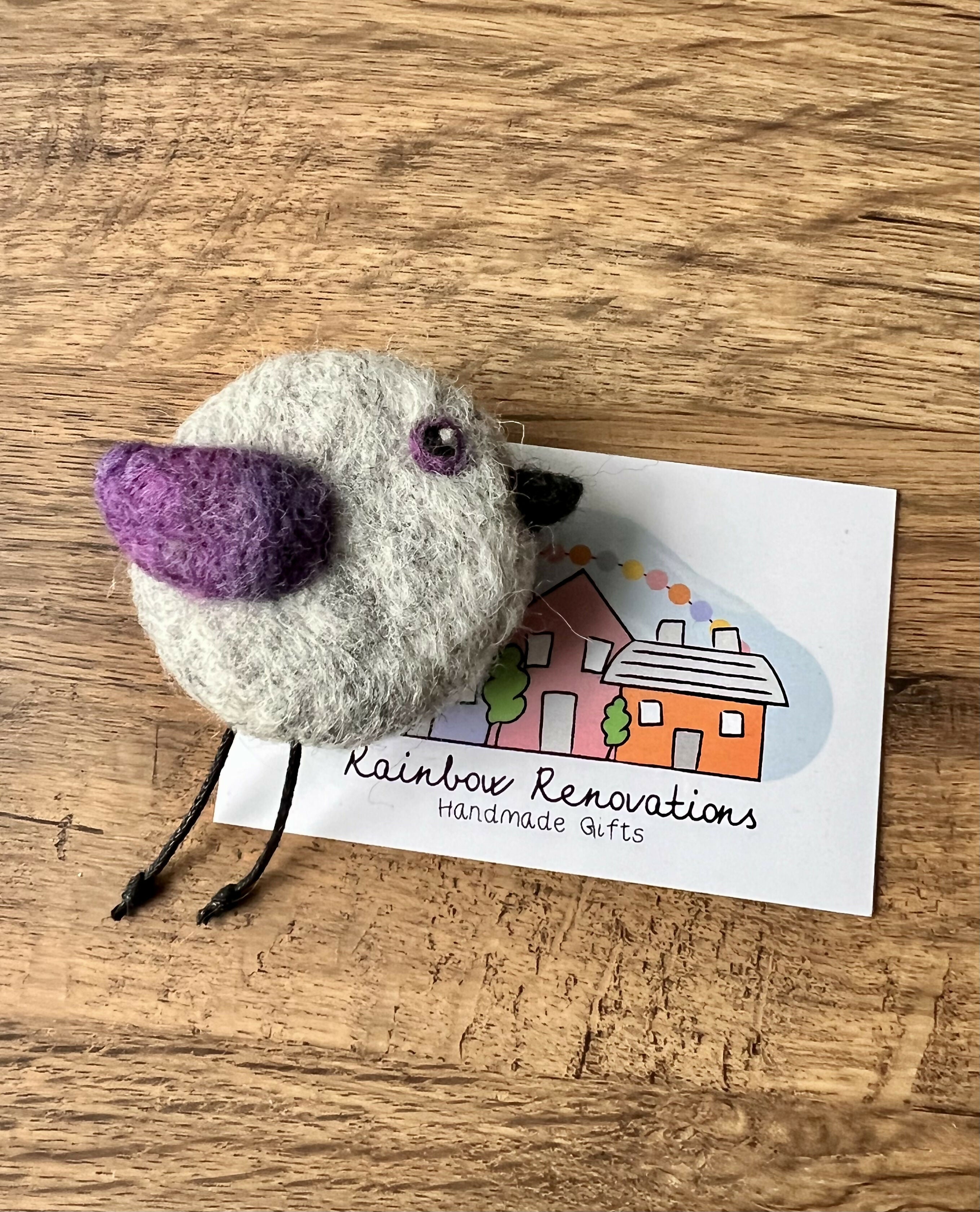 Felted Bird Magnet