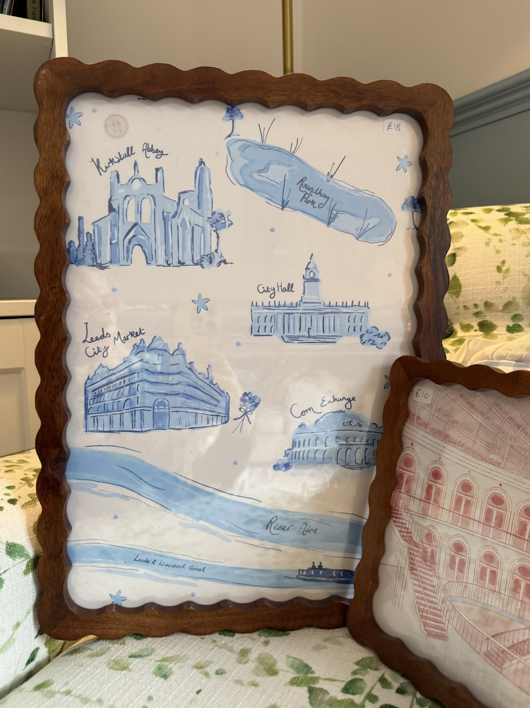 Leeds Landmark Sketch Style Print