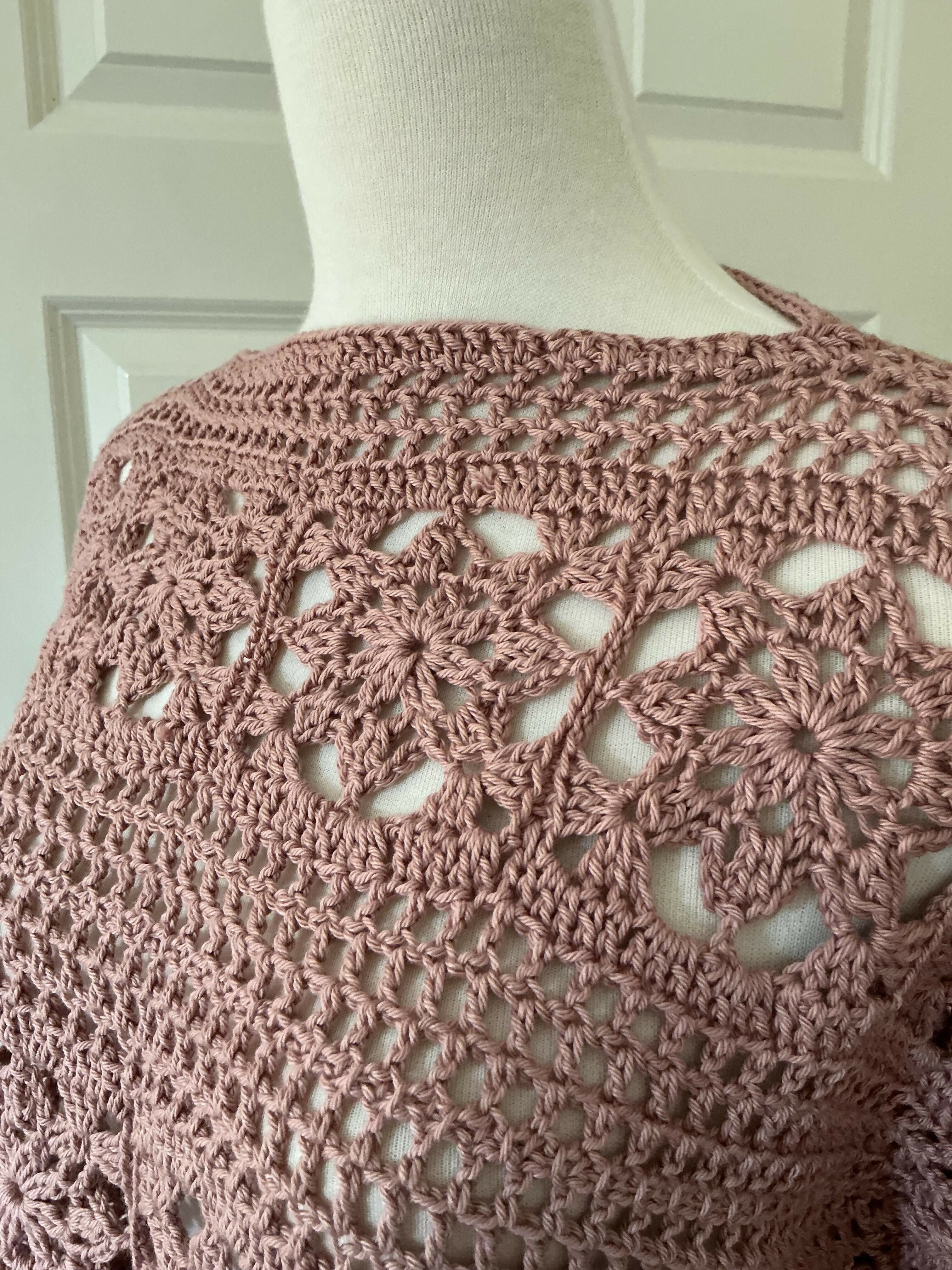 Floral Short-sleeved Sweater