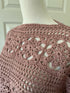 Floral Short-sleeved Sweater
