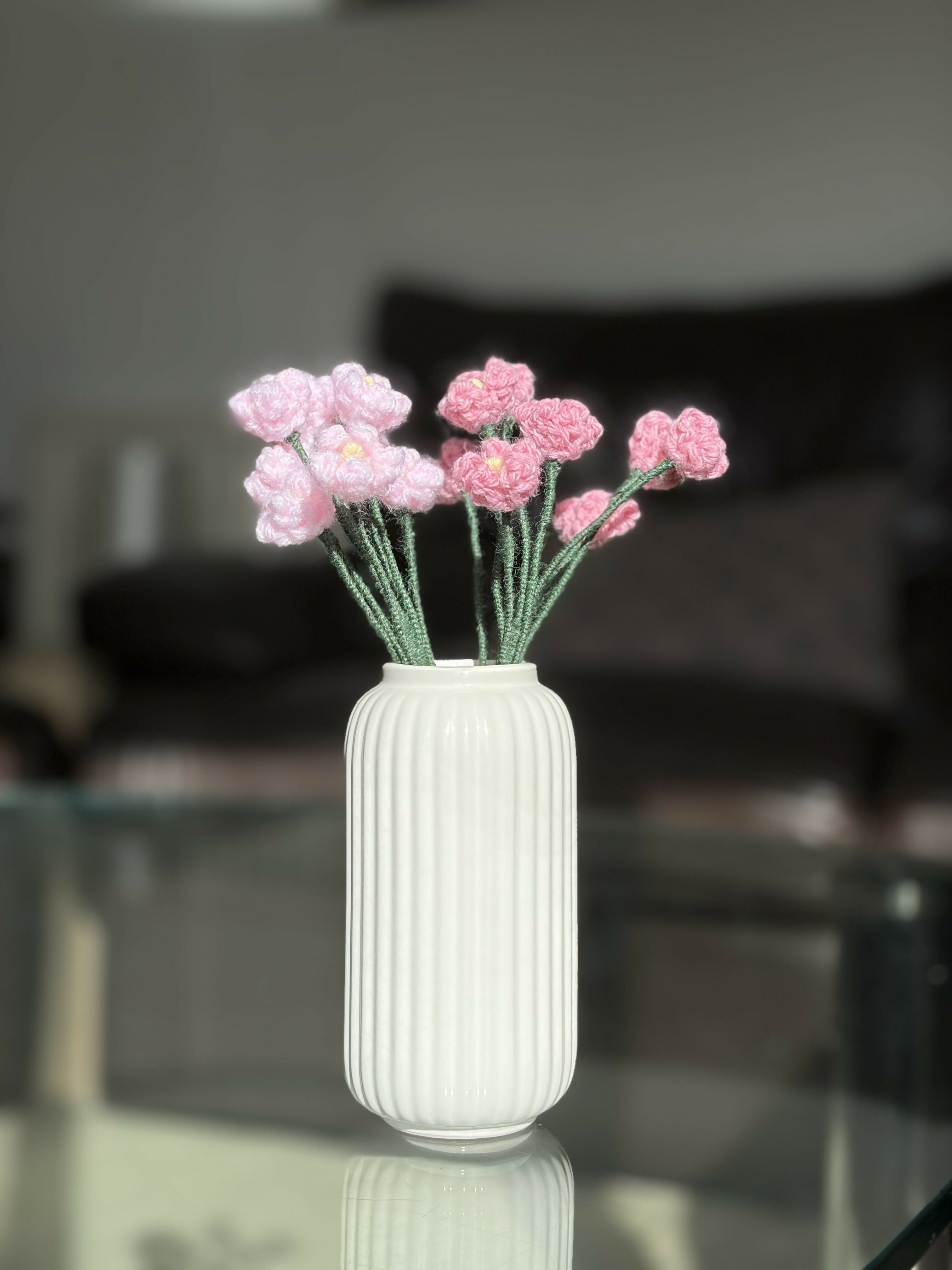 Crochet Flowers in a Vase