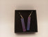 Pink and Purple Spiral Dichroic Earrings