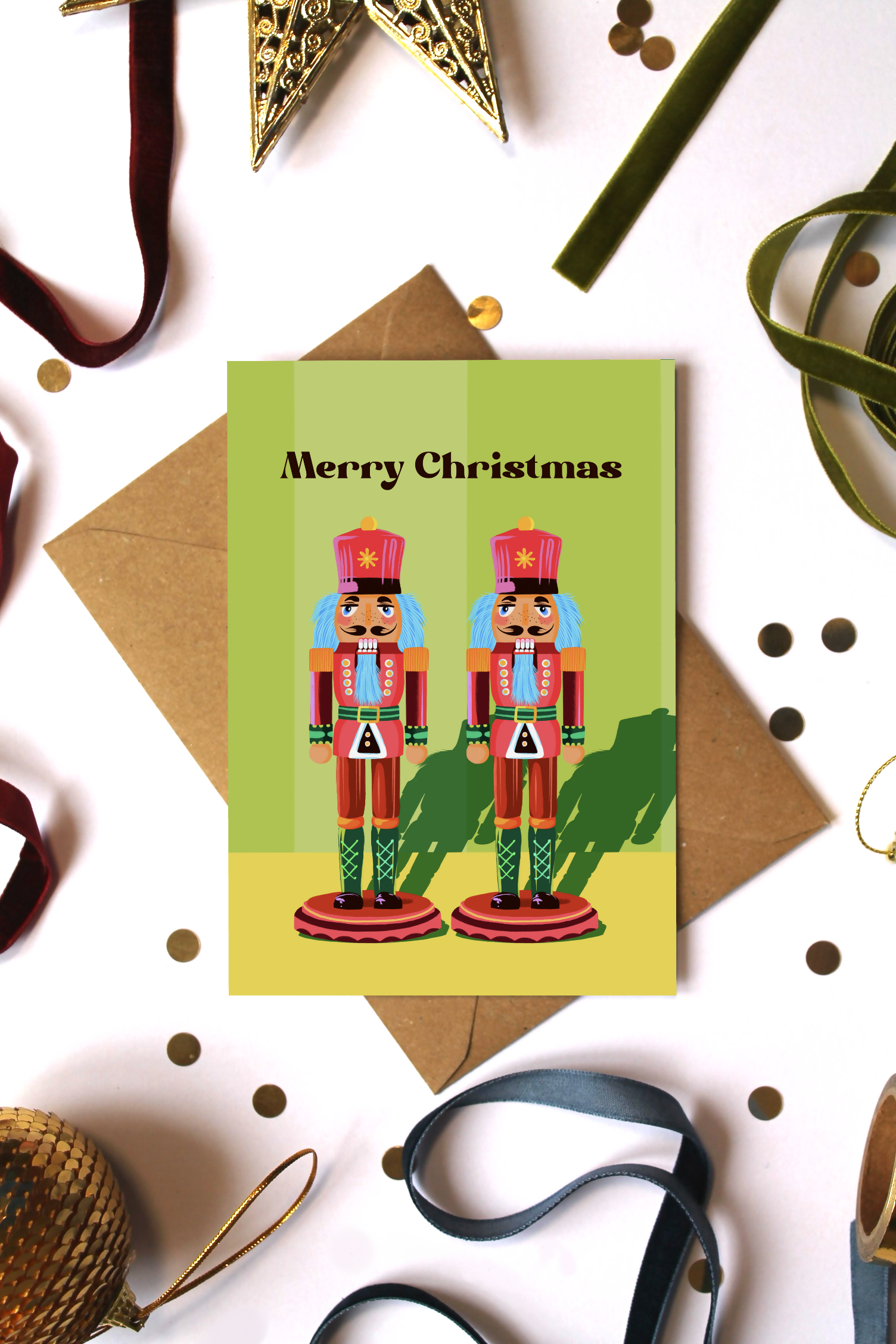 Nutcracker Christmas Card