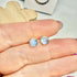 BLUE MOONSTONE STUD EARRINGS