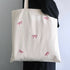 Hand Embroidered Bow Tote
