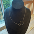 Sterling Silver Orbit Duo Necklace - adjustable 16 to 18 inches