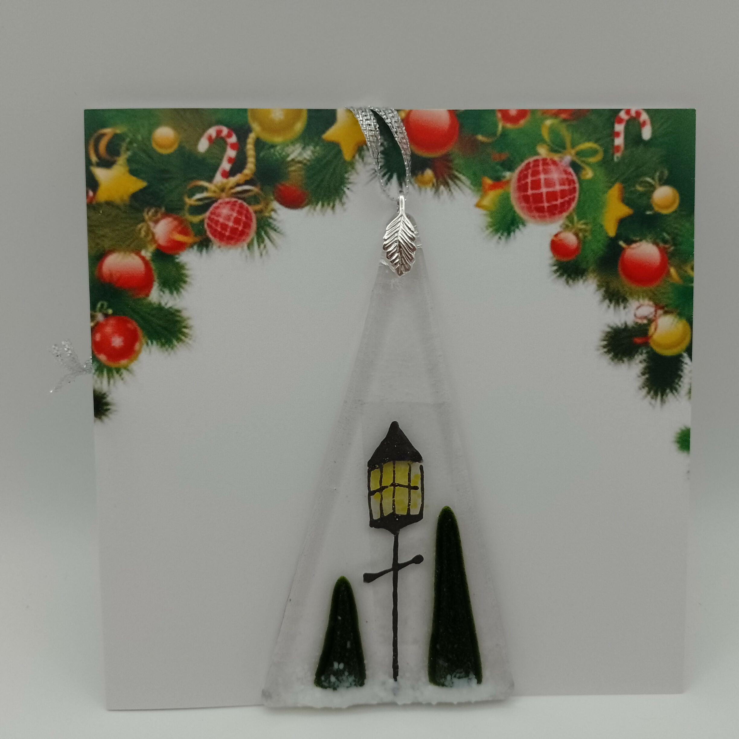 Fused Glass Christmas Card