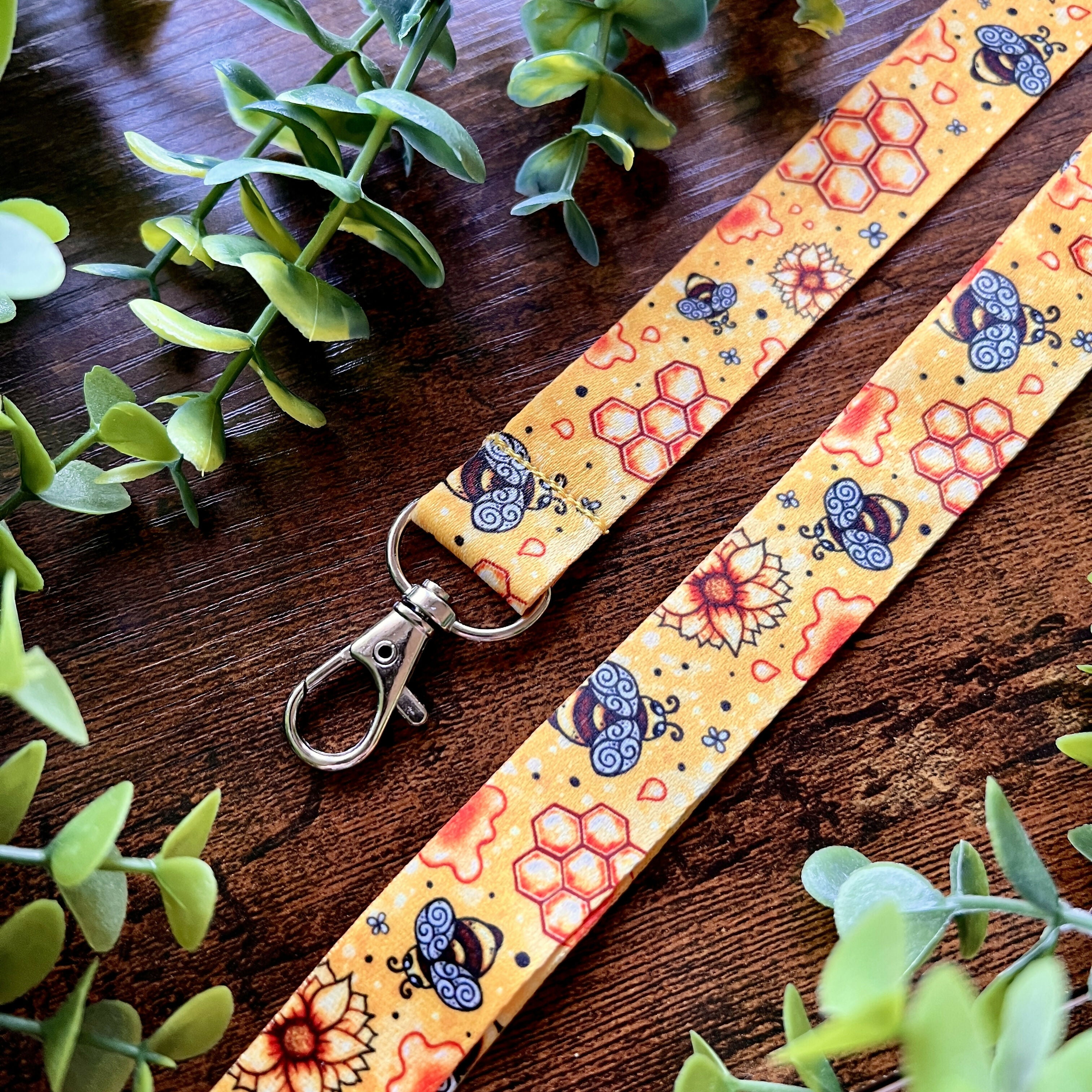 Honey Bee Lanyard