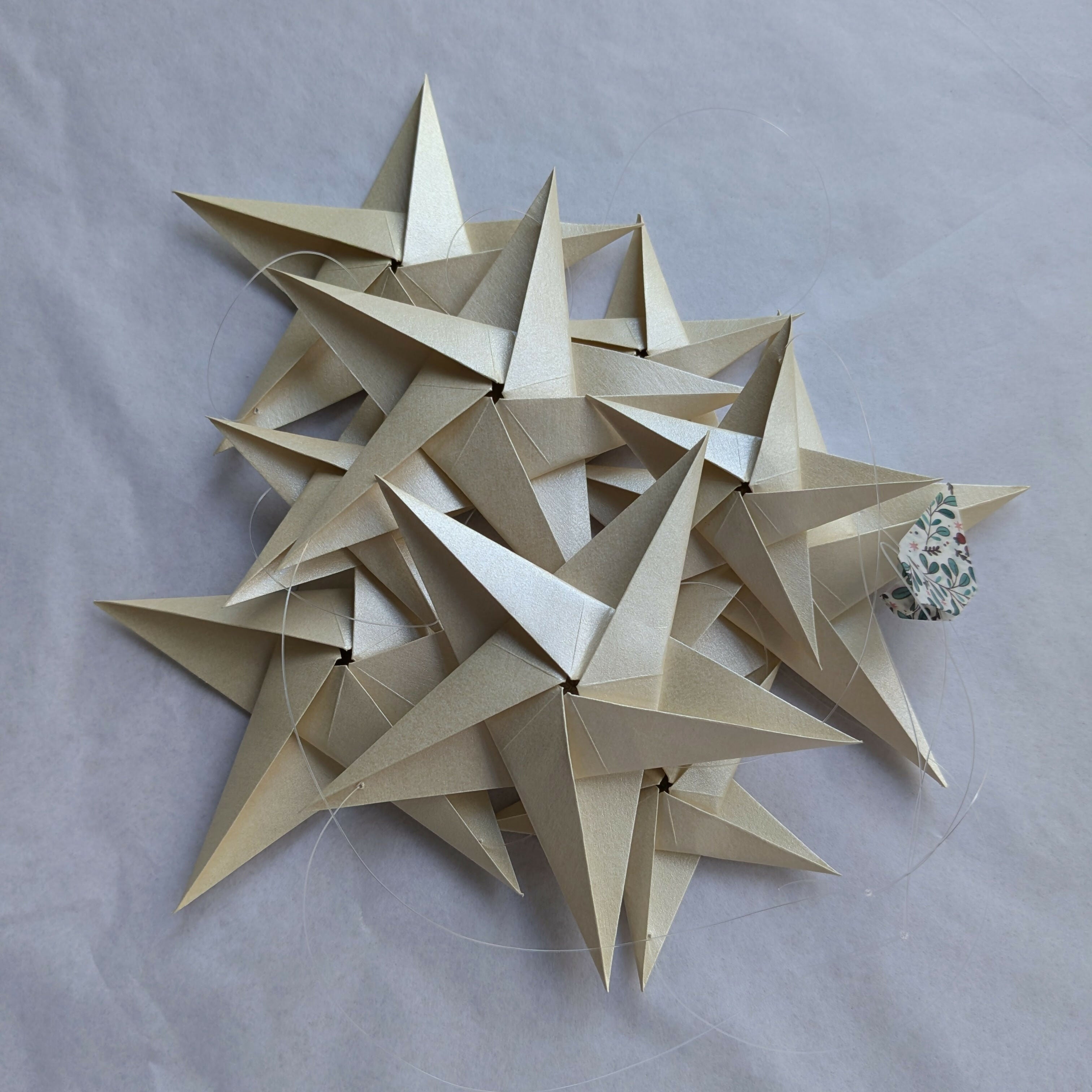 Handmade Origami Paper Star Garland