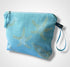 Sky Blue Sea Shells Linen Women’s Makeup Bag