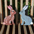 Hand Painted Wooden Rabbit
