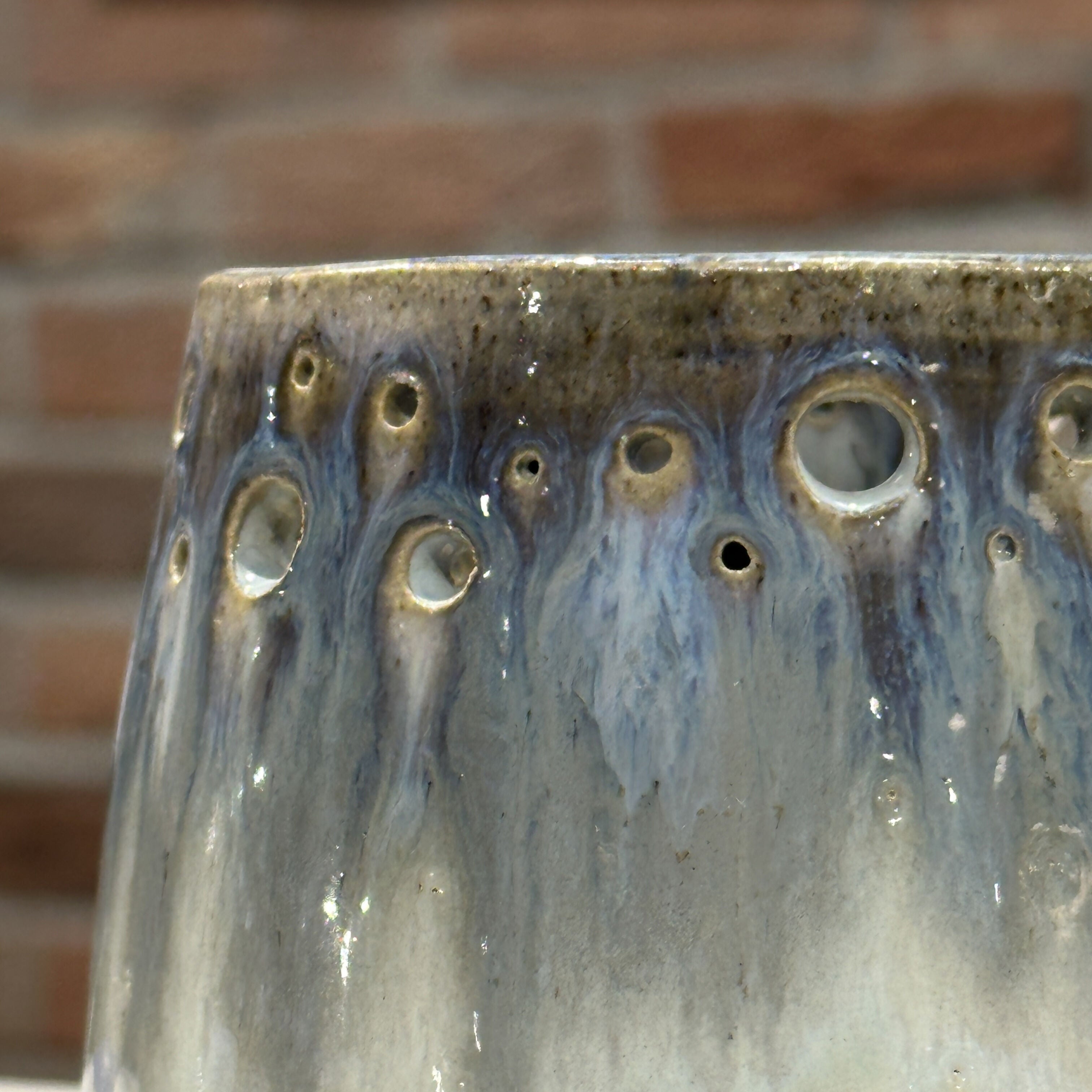 Blue Circles Pot