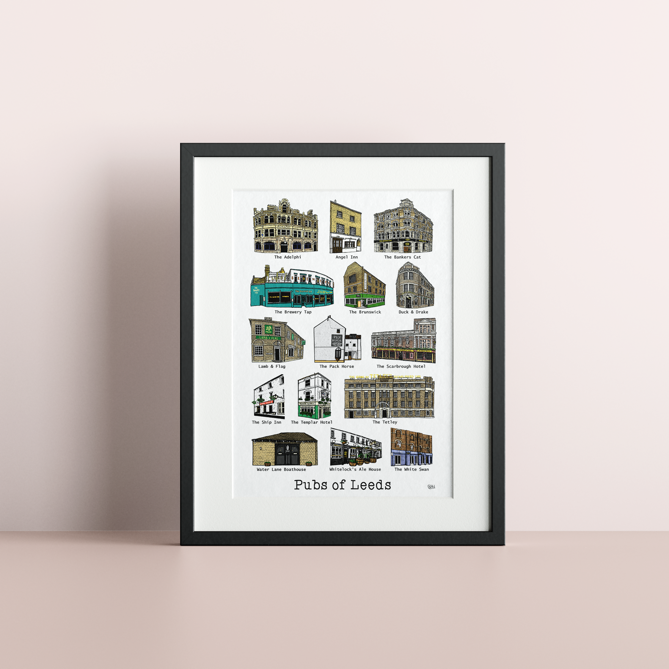 Pubs of Leeds Print