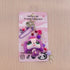Purple Diva Dog Toy Figure Beaded Trinket Keychain