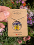 PRESSED PANSY NECKLACE