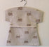Beautiful handmade country inspired traditional peg bag in Hedgehog fabric with wooden hanger