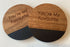 Black Marble & Acacia Engraved Coaster - Your My Favourite
