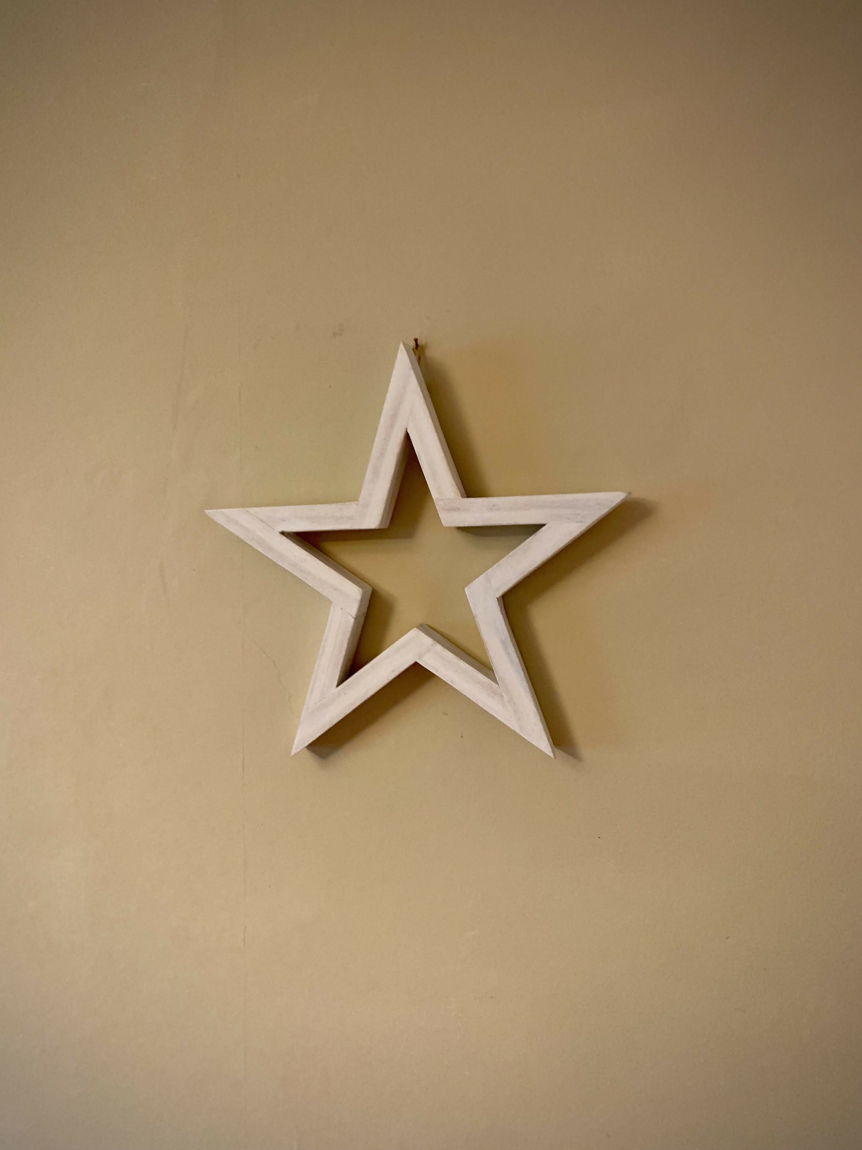 Wooden Decorative Christmas Star