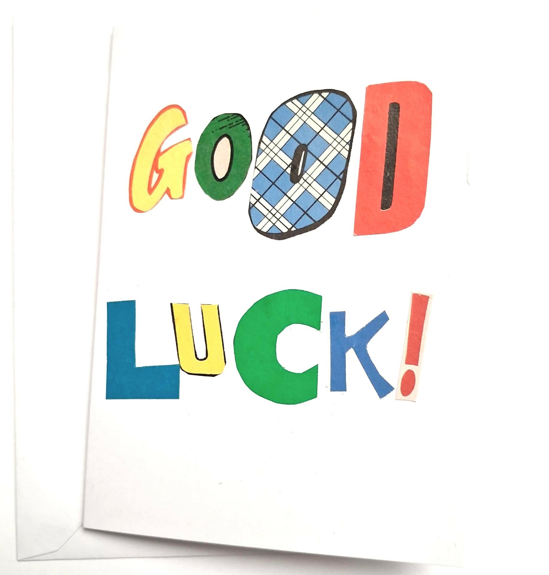 Good Luck Upcycled Greeting Card