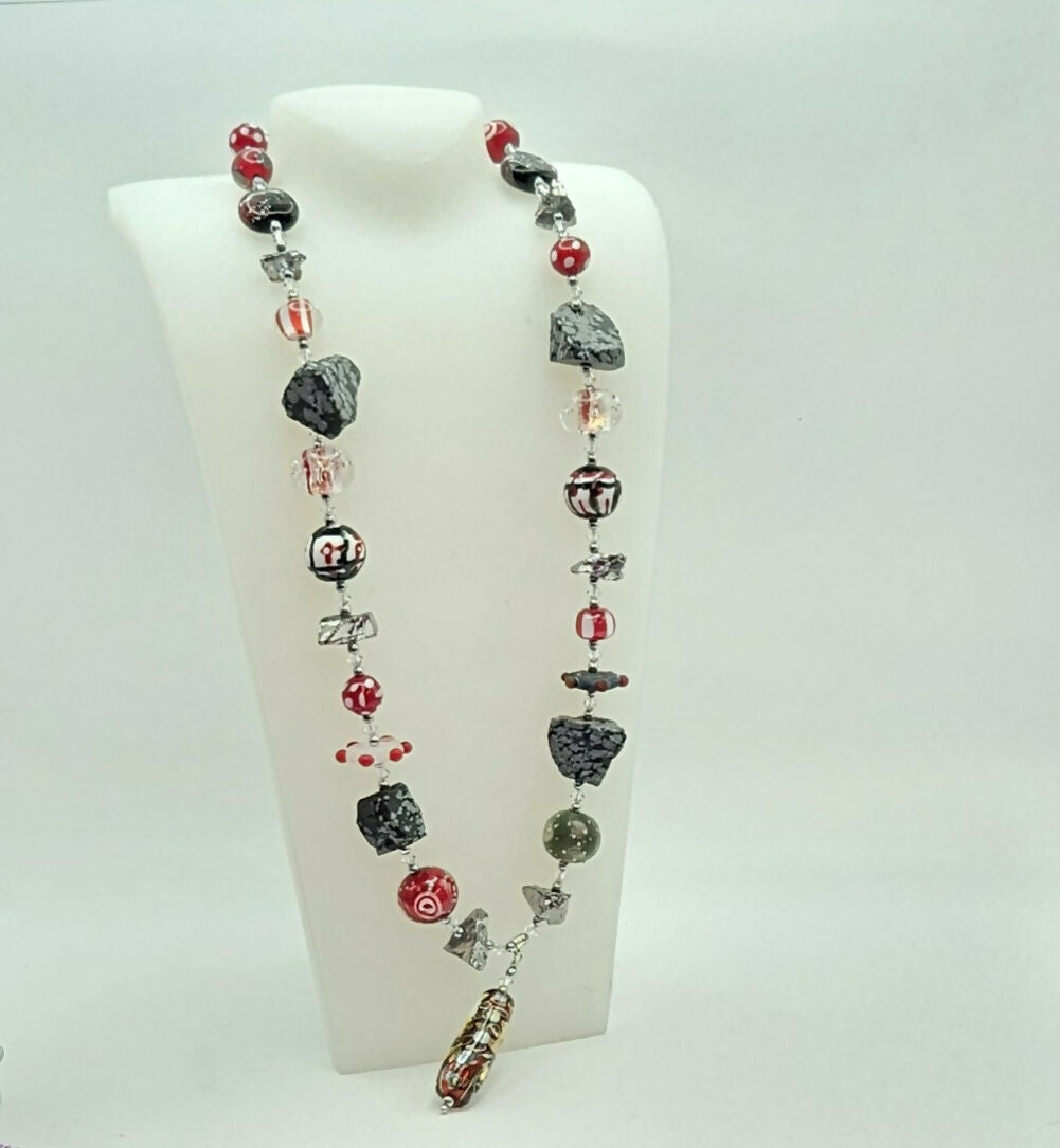 Beautiful Lamp Work Necklace