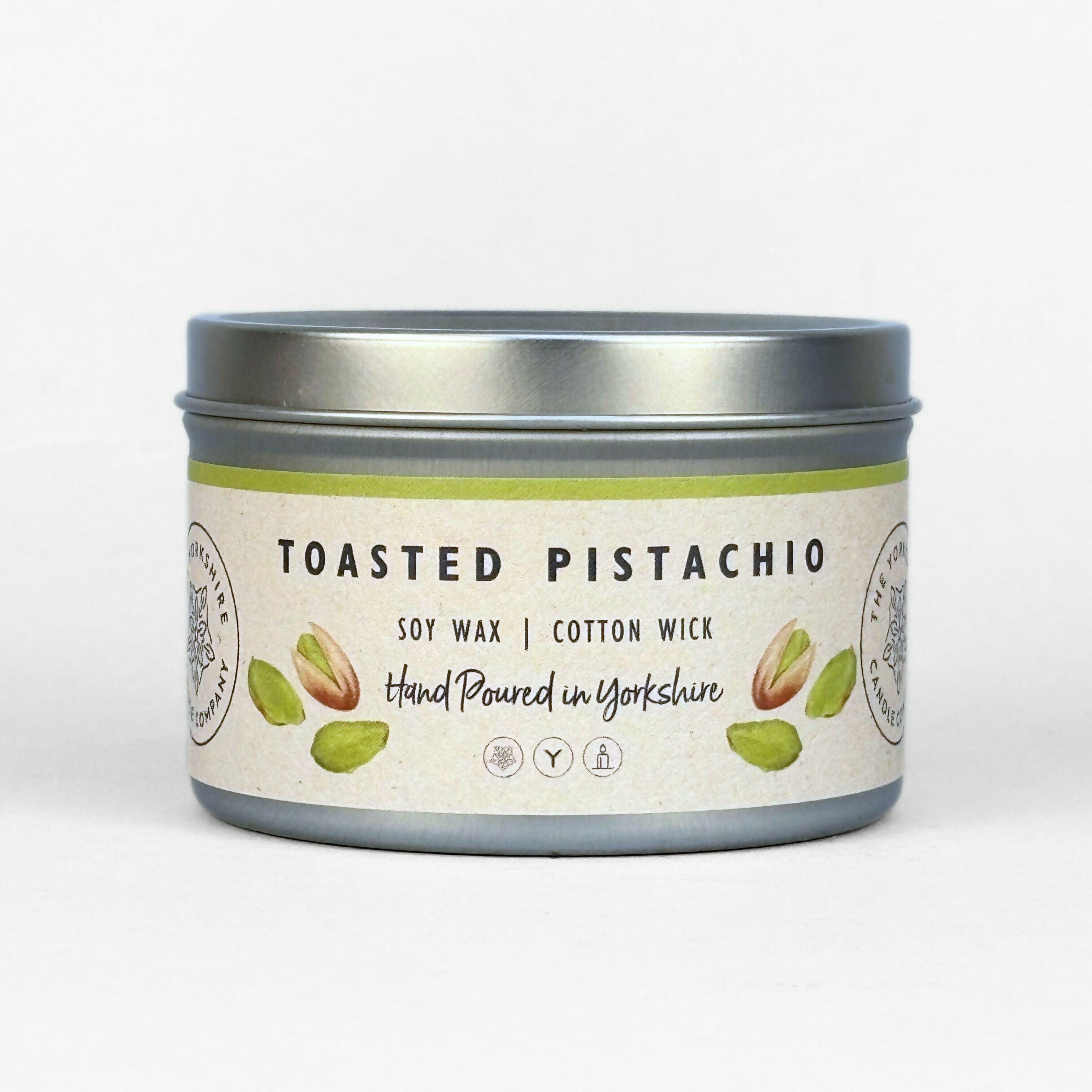 Toasted Pistachio Large Tin Candle - 250ml