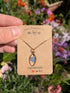 FORGET ME NOT DROP GOLD NECKLACE
