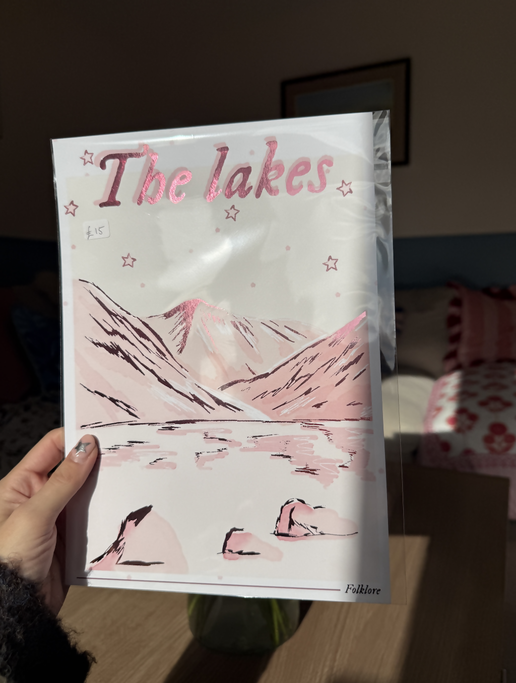 The Lakes Inspired Lyric Print