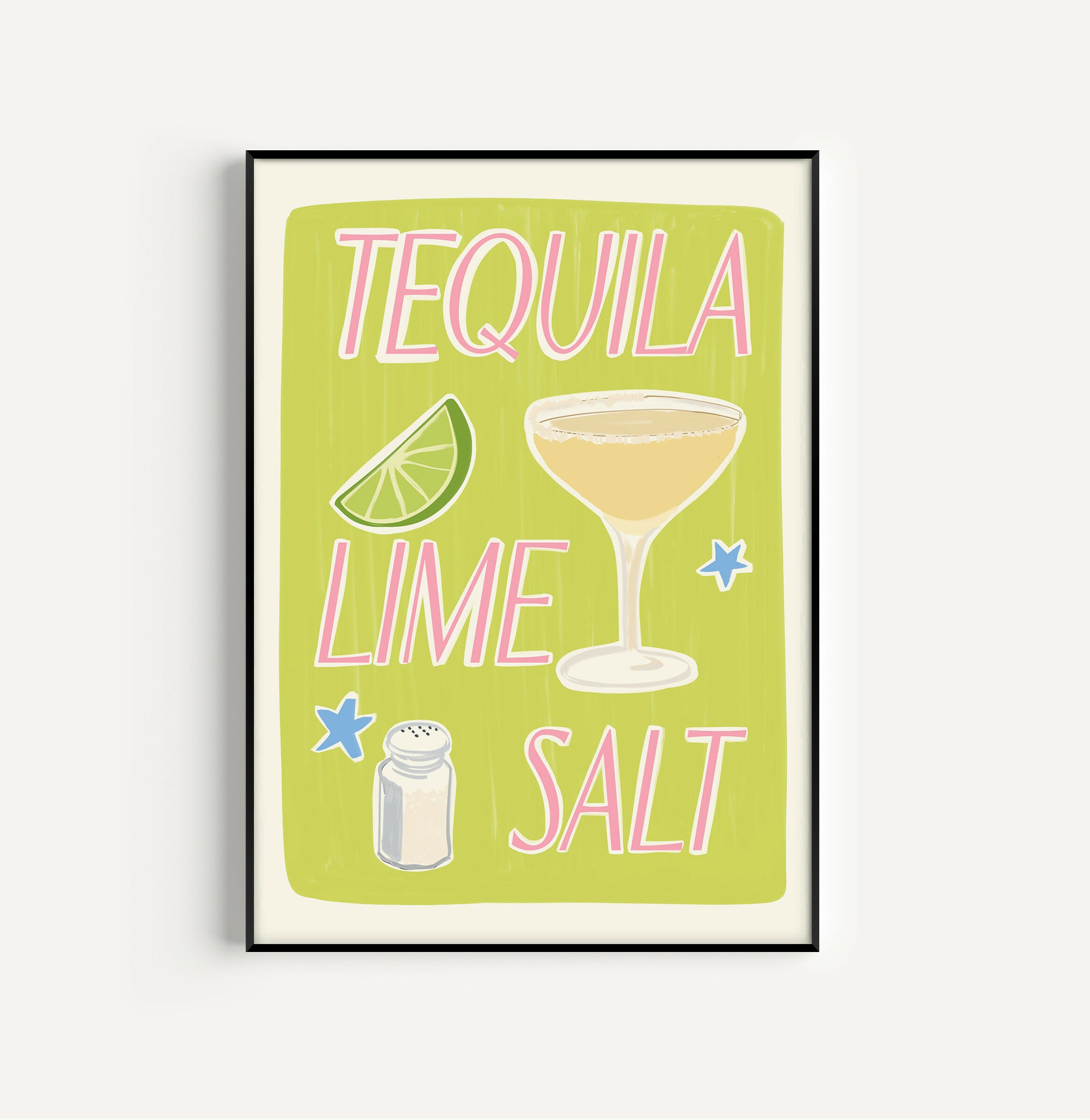 Tequila Lime Salt Art Print