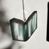 Streaky Blue Book Stained Glass Suncatcher