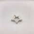Christmas Star - Handmade Chunky Silver Star Pendant on Cotton Cord