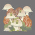 Square Illustrated Print - Fantasy Shaggy Inkcap Mushroom House