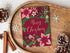 Red Floral Merry Christmas Card A6