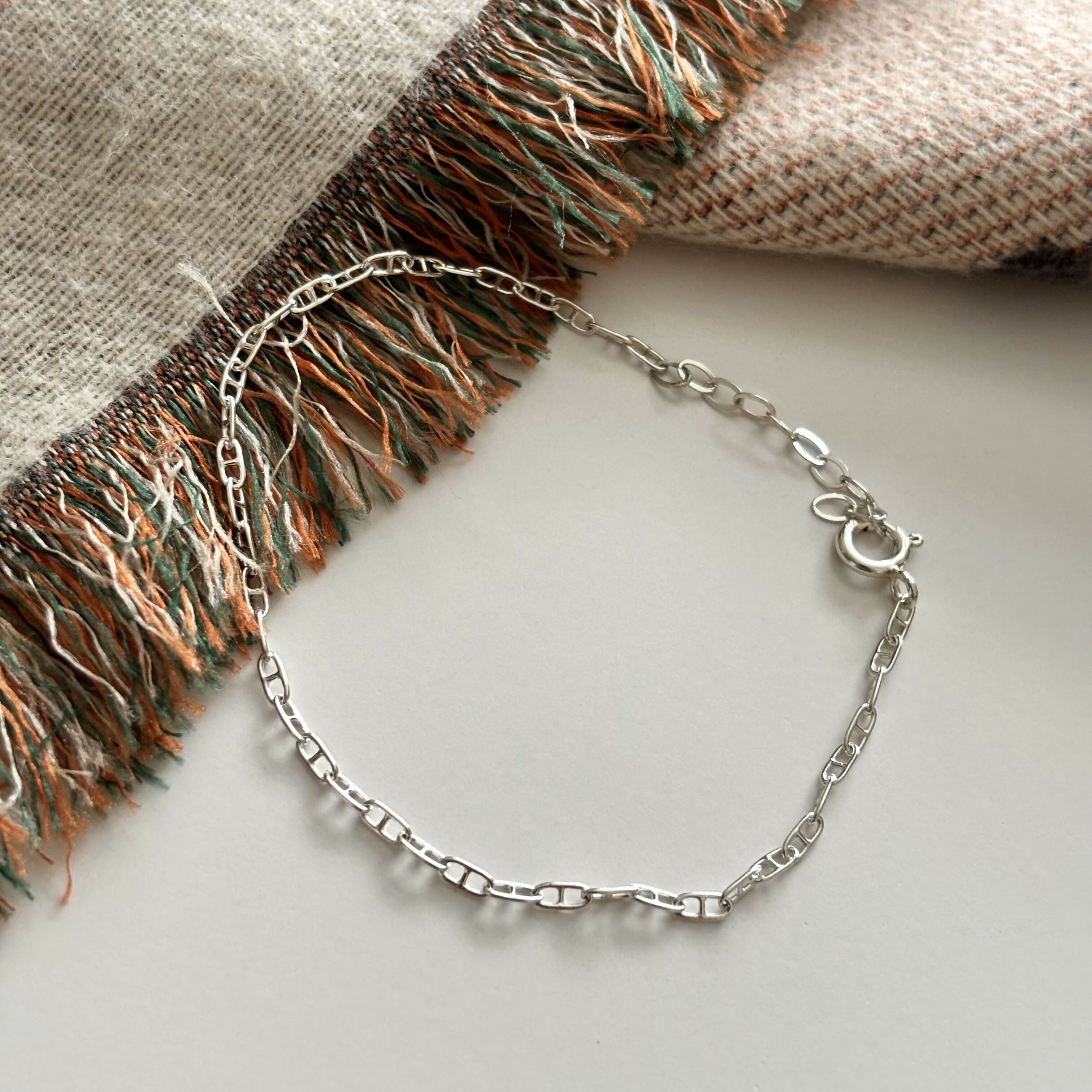 Sterling Silver Minimalist Chain Bracelet