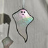 Clear Iridescent Ghost Stained Glass Decoration