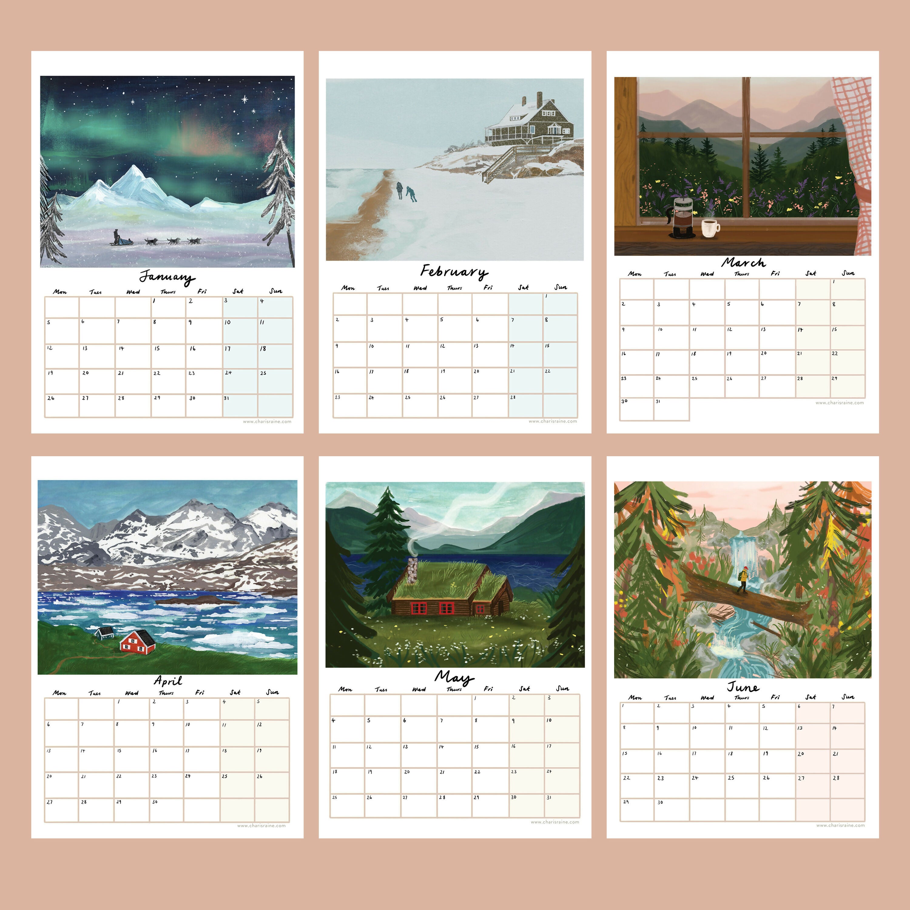2026 Illustrated Nature Calendar