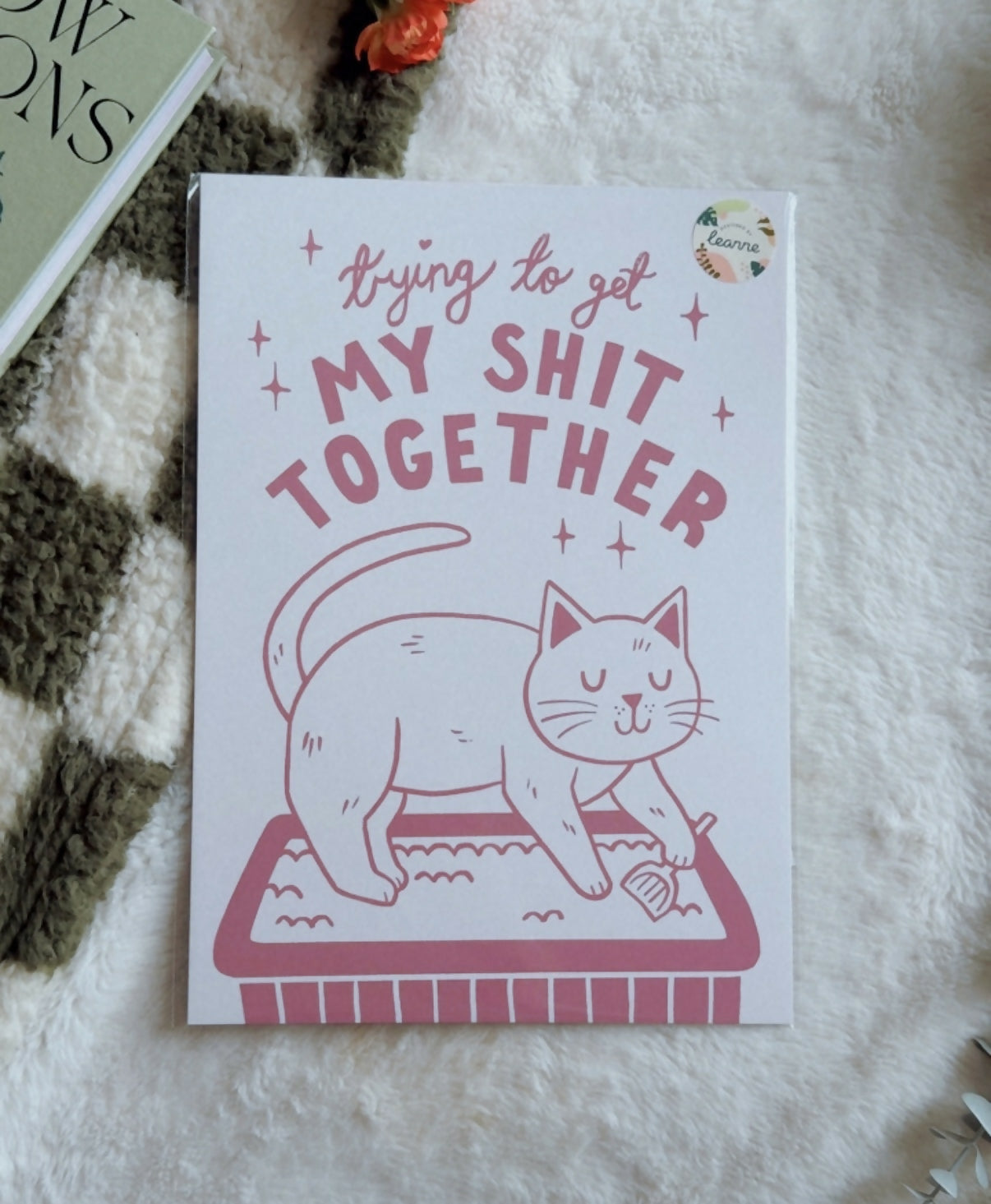 Trying to Get My Shit Together Cat Print