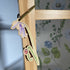 Bluebell and Ladybird Hanging Wooden Decoration