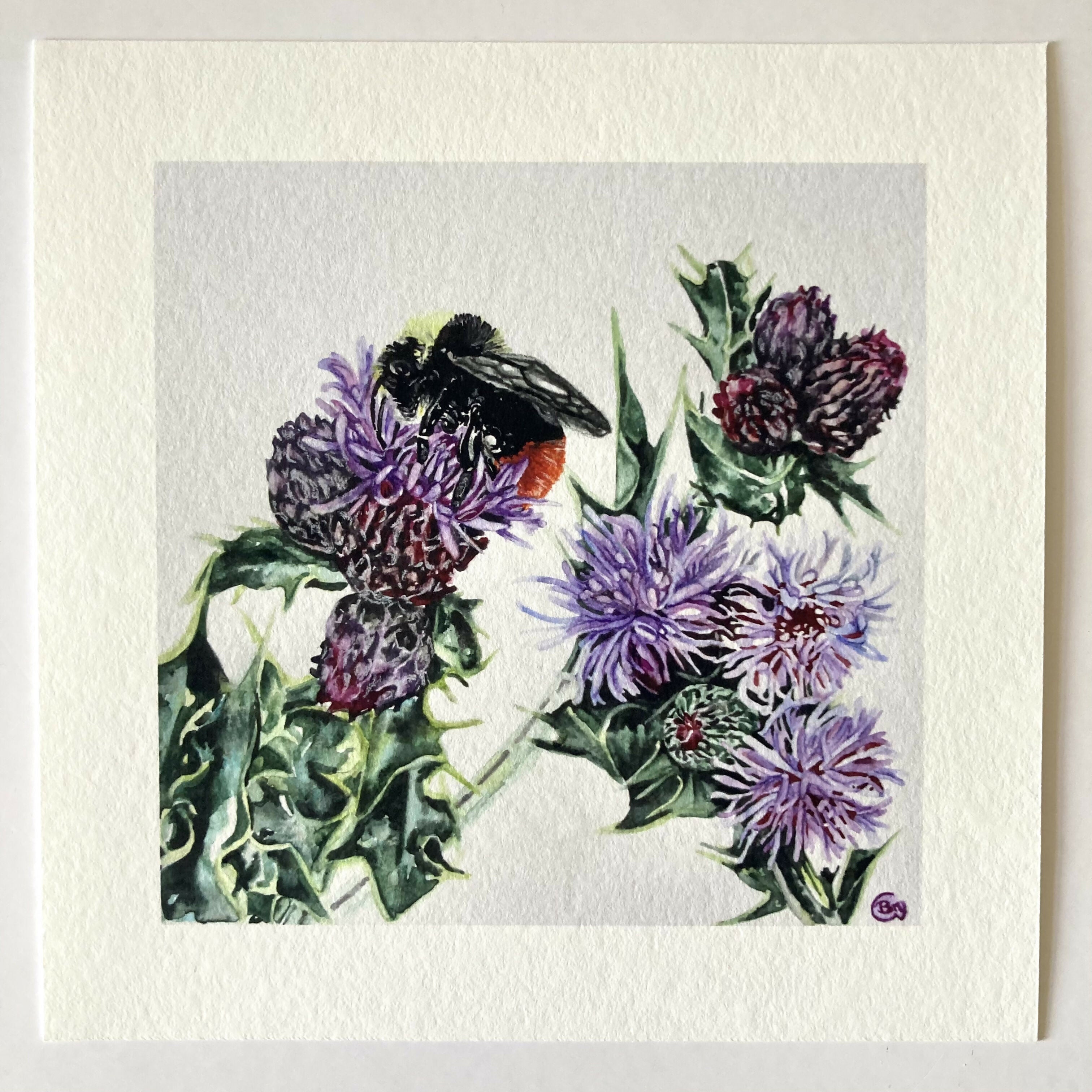Red Bumblebee Print
