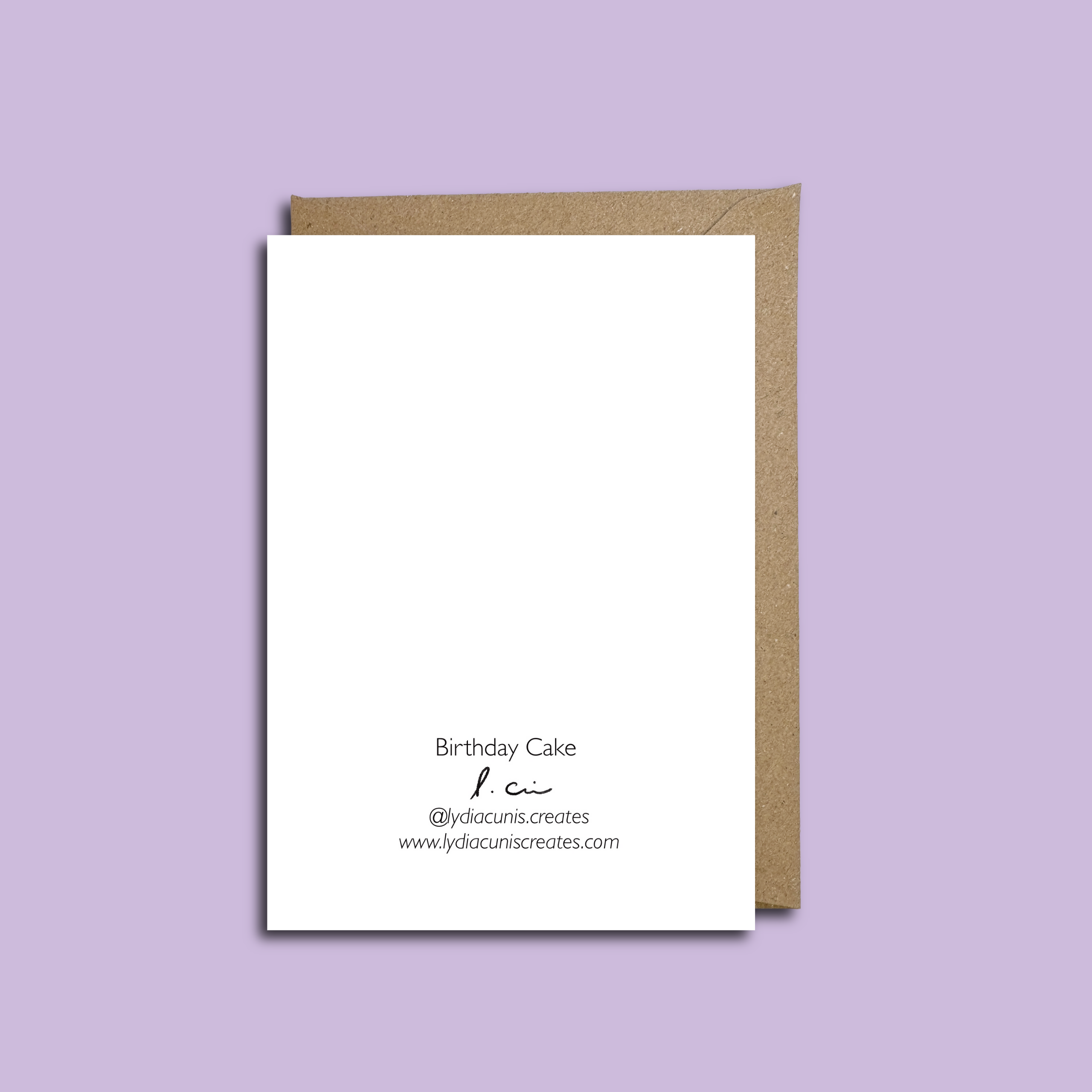 Happy Birthday Cake A6 Card