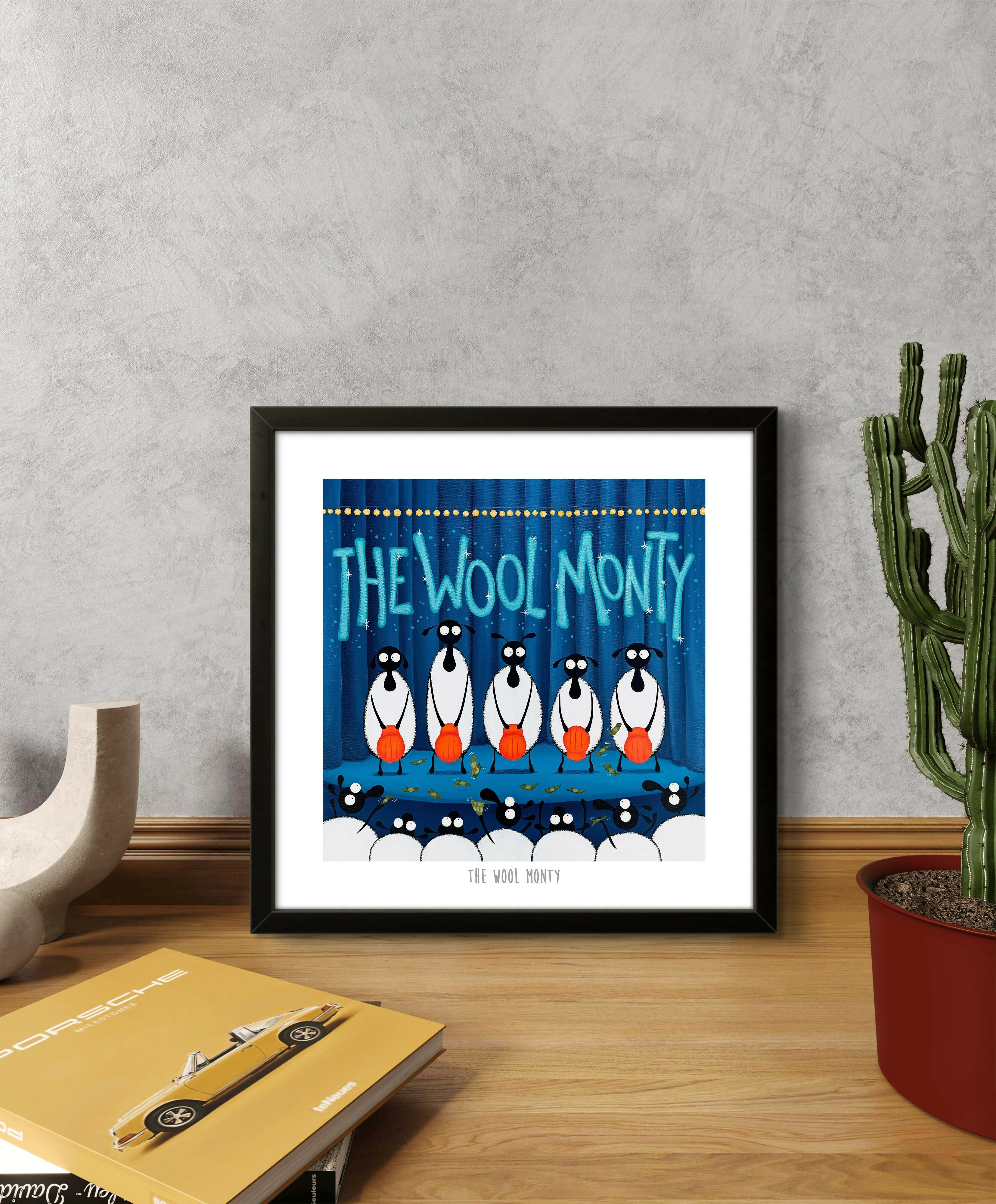 The Wool Monty - 10” Print