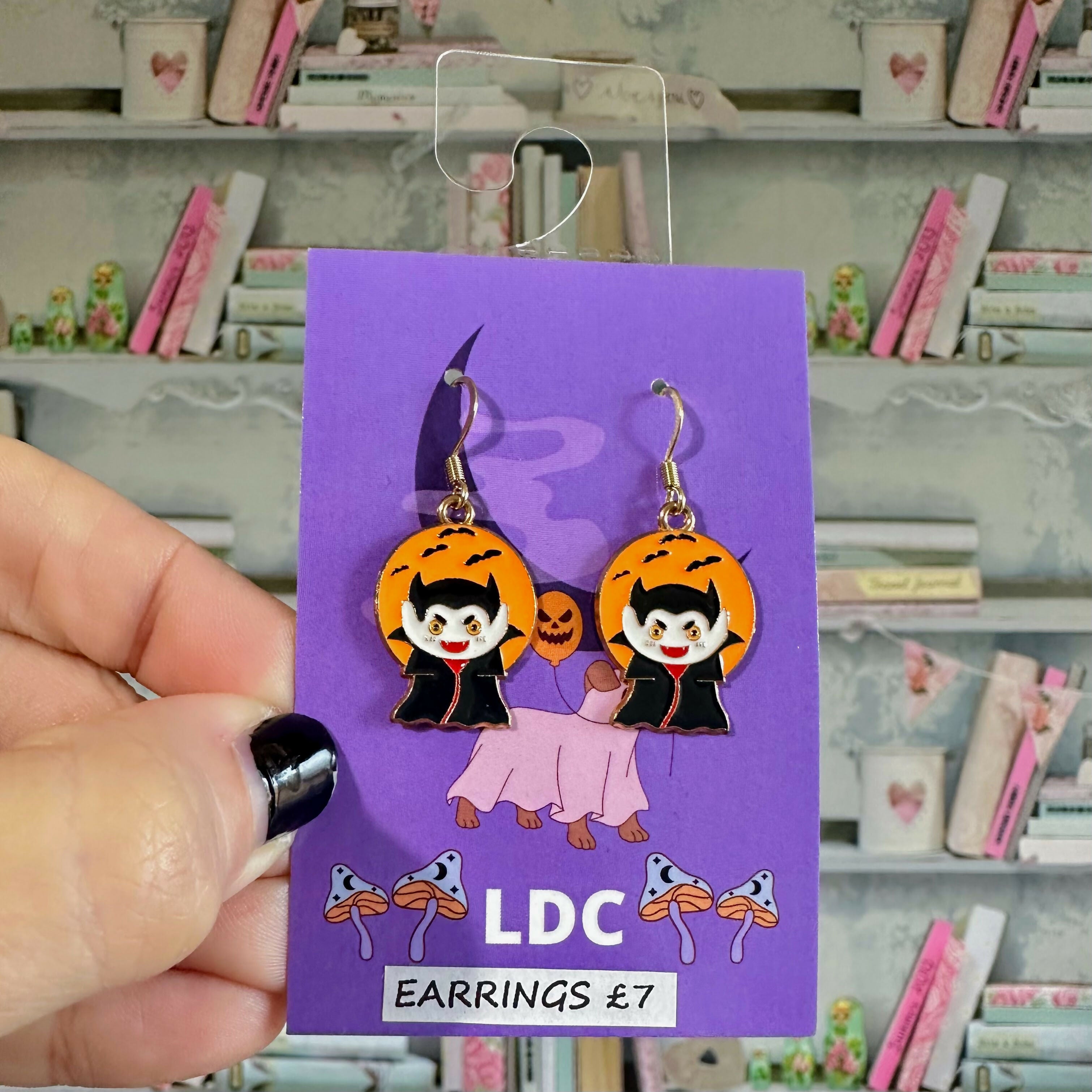 Dracula Charm Earrings