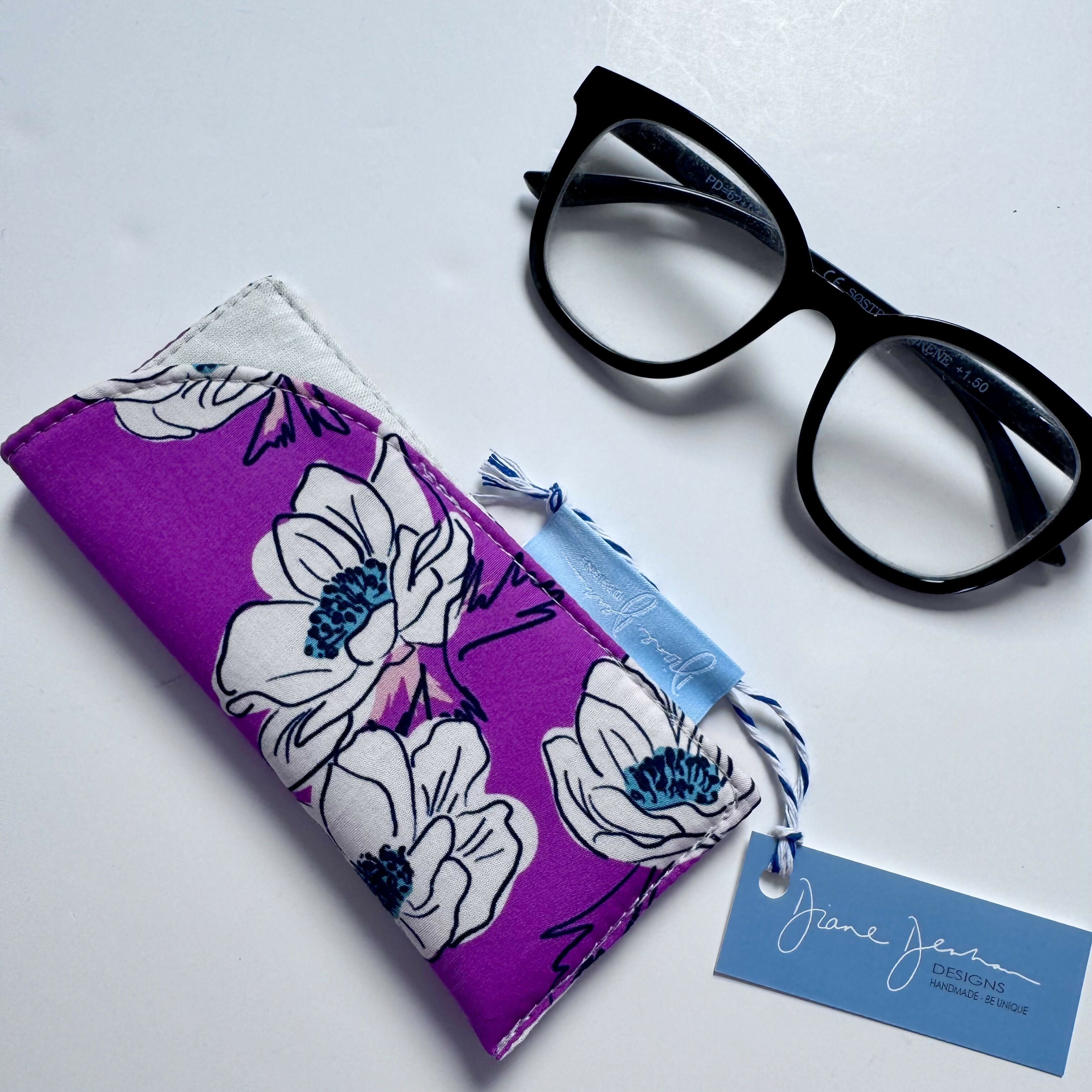 Slip In Glasses Case - Pink Floral