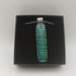 Green and Blue Lined Dichroic Glass Pendant