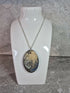 Unique Double Sided Hand Crafted Oval Multi Coloured Pendant